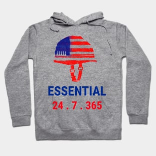 Essential 24.7.365 (Army Helmet) Hoodie